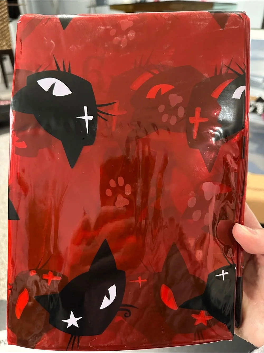 Emily the Strange Kitty Posse Red Shower Curtain